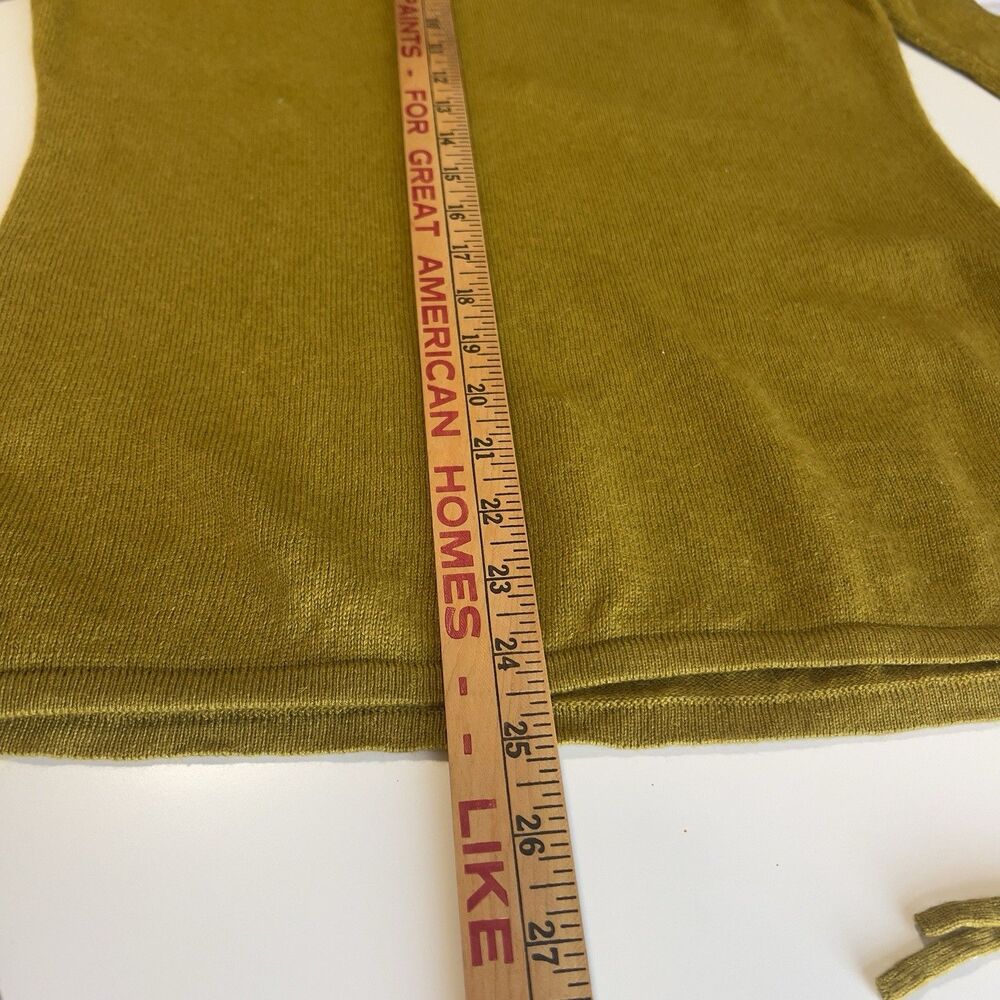 Caslon Women's Mustard Knit Hooded Long-Sleeve Pullover Sweater Size L - Picture 9 of 10